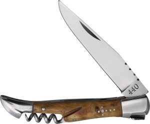 BALDUB1045 Baladeo Laguiole Corkscrew Folder Olive Wood