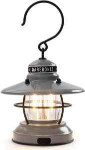 Barebones Edison Mini Lantern Gray - Rechargeable