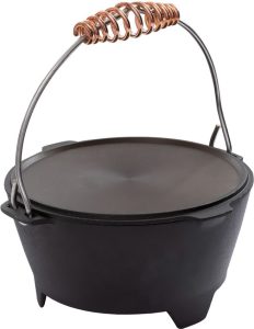 Barebones Living Cast Iron Dutch Oven 4qt - Copper Detail