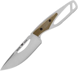 BU631GRS Buck 631 Paklite 2.0 Field Knife - Green Micarta