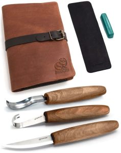 BVRS14X Beavercraft Premium Spoon Carving Set Walnut Handle