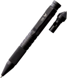 CBR373 Combat Ready Tactical Pen Black Aluminum Glass Breaker
