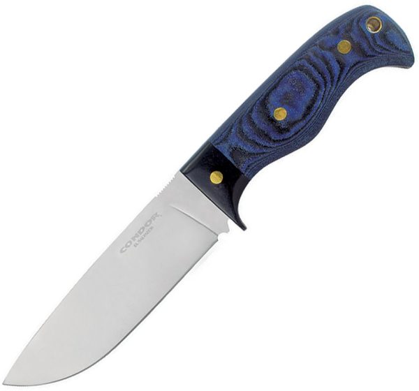 Condor Blue Havoc Fixed Blade Knife 5.5in 1075HC Steel