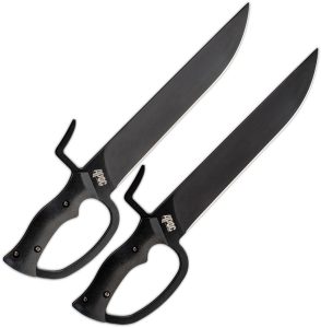 APOC SD35590 Butterfly Swords Fixed Blade 10.63" 9260 Steel Set