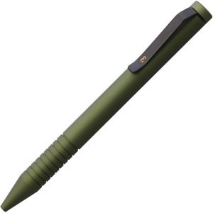 EM002EMODT Everyman Grafton Mini Twist Tactical Pen Matte OD Green EDC