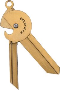 EMPKKB Everyman Porter Key Knife 2.0 Brass - Linerlock