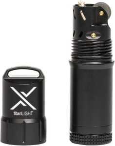 Exotac titanLIGHT Refillable Lighter - Black Aluminum