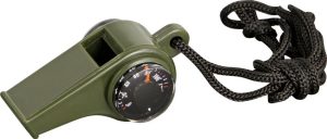 EXP15 Explorer Emergency Whistle Compass - OD Green