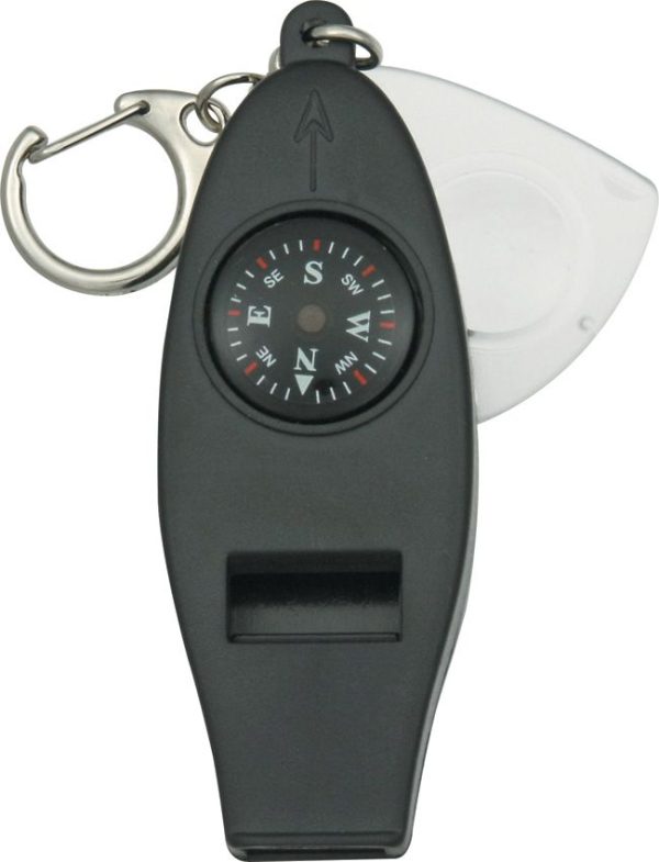 Explorer Emergency Whistle - Black 3 1/8 inch Multi-Tool