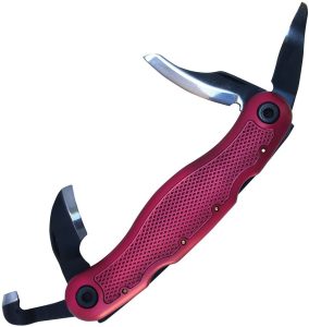Flexcut Spoon Carvin Jack 2.0 Multi-Tool Burgundy Aluminum