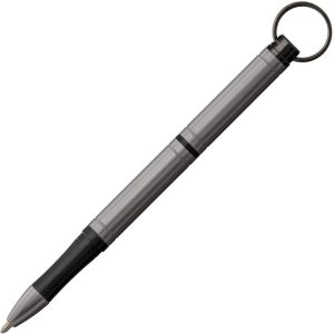 FP000443 Fisher Space Pen Gray Backpacker Keyring Pen
