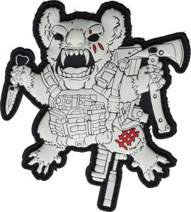 HBBP2024 Halfbreed Blades GITD Drop Bear Morale Patch - Glow-in-Dark