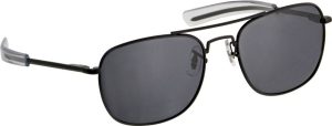 HMV57BBK Humvee Military Pilot Sunglasses Black - Matte Finish