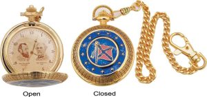Infinity Confederate Generals Gold Pocket Watch
