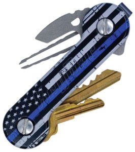 KBR267 KeyBar Aluminum UV Thin Line Blue Key Organizer