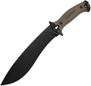 KS1077TAN Kershaw Camp 10 Machete 10" Blade Tan Fixed Blade Knife