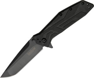 KS1990 Kershaw Brawler Linerlock Assisted Opening Folding Knife Black