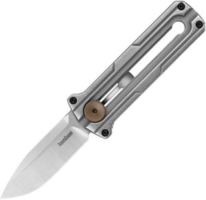 KS2046 Kershaw Cybernet D2 Steel Folding Knife Sliding Button Lock
