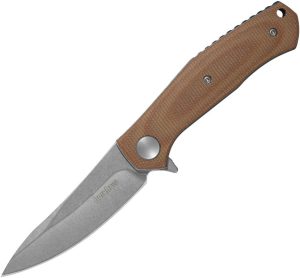 KS4020MIB Kershaw Concierge Linerlock Brown Micarta Stainless