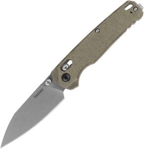 KS6105OLMC Kershaw Bel Air DuraLock Green Micarta Folding Knife CPM MagnaCut