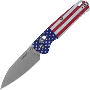 KS6105USA Kershaw Bel Air DuraLock Flag Folding Knife CPM MagnaCut USA