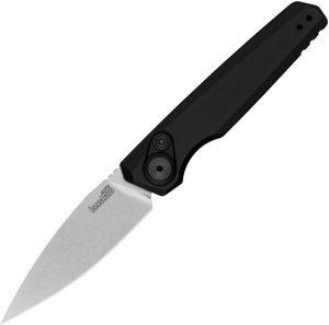 KS7551BLKSW Kershaw Auto Launch 18 Black Stonewash - CPM-154