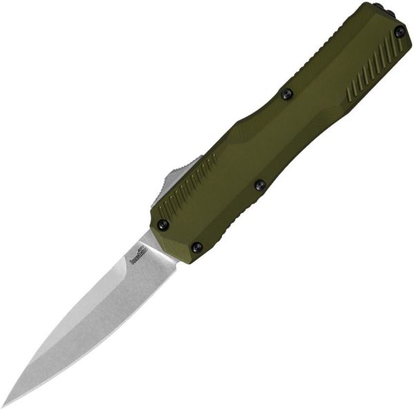 KS9000OL Kershaw Auto Livewire OTF Olive Stonewash