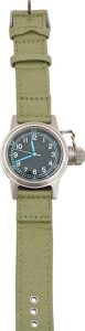 M2788 USN BU Ships Watch Stainless Steel - OD Green Cotton Band
