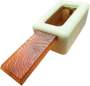 MAR114 Maratac Tiny Ultem Box Silicone Holder Glow Amber