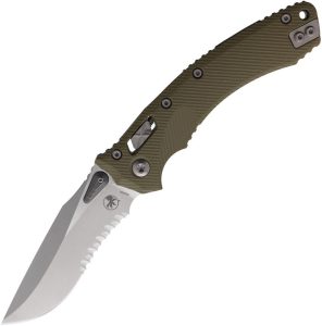 MCT16223 Microtech Amphibian S/E 137RL Ram-Lok OD Green G10