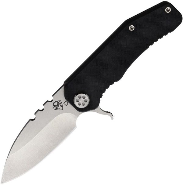 MD001DTQ08TM Medford 187 Flipper D2 Steel Folding Knife Black G10 USA