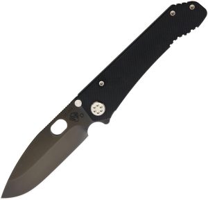 MD002DPQ08TM Medford Deployment Framelock Black D2 Folding Knife USA