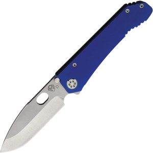 MD002DTQ37A2 Medford 187 DP Framelock Blue Anodized Titanium