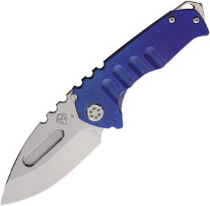 MD0294TD37A2 Medford Genesis T Framelock Blue S45VN Folding Knife USA