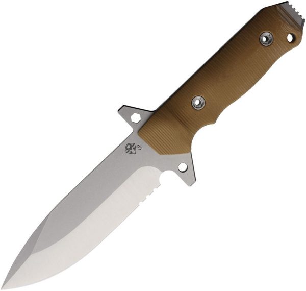 MD1193TQ09KC Medford AIO-2 Fixed Blade CPM-3V Coyote Brown G10 Kydex