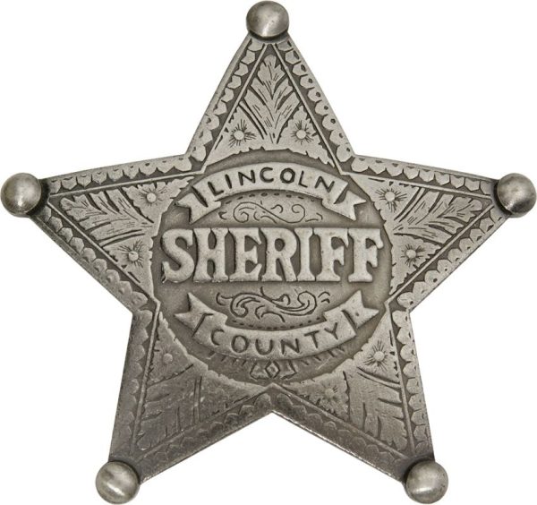 MI3006 Badges Of The Old West Lincoln County Sheriff Badge