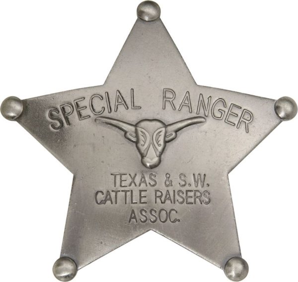 Badges Of The Old West Special Ranger Badge - Silver-Plate Brass