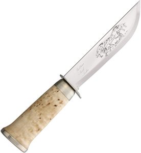 MN255010C Marttiini Lapp Knife 255 Stainless Fixed Blade Birch
