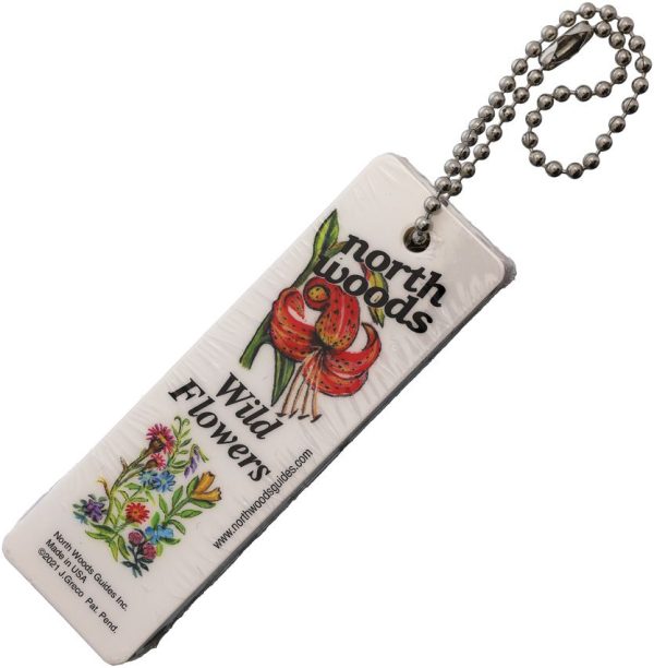 North Woods Field Guides Wildflower Field Guide - Weatherproof Lanyard Tag