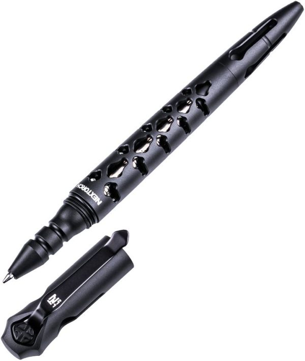 Nextorch Dino Bone Tactical Pen Black Glass Breaker CNC