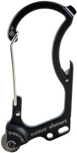 ODEF1BK Outdoor Element Firebiner EDC Carabiner - Titanium Coated