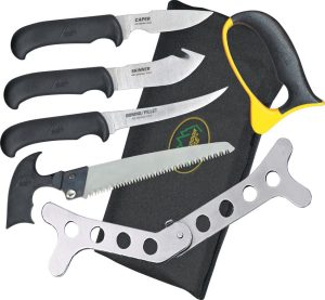 Outdoor Edge Butcher-Lite 8-Piece Field Butcher Kit with Sheath