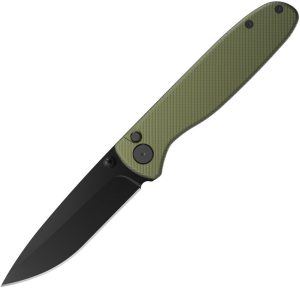 Outdoor Edge Dirk Button Lock Drop Point Folder