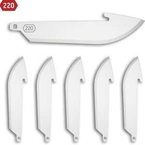 Outdoor Edge 220 Drop Point Blade Pack - 6 Replacement Blades