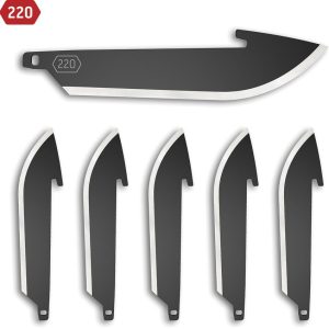 Outdoor Edge 220 Drop Point Blade 6pk - Black Oxide Coating
