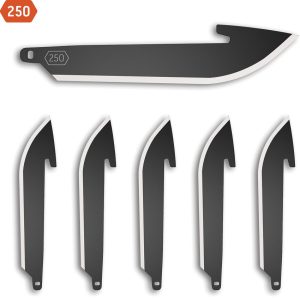 Outdoor Edge 250 Drop Point Blade 6pk - Black Oxide Coating
