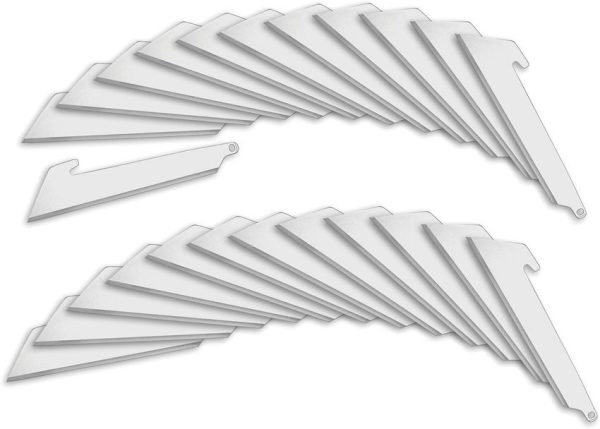 Outdoor Edge 3.0 Utility Blade Pack 24pc Replacement Stainless