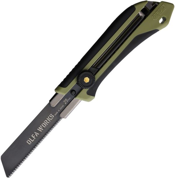 OWBCS1OD OLFA WORKS Bushcraft Saw OD - Rachet-Lock