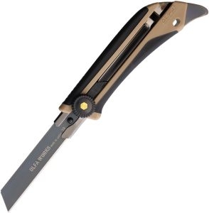 OLFA WORKS Outdoor Utility Knife Sand - Serrated