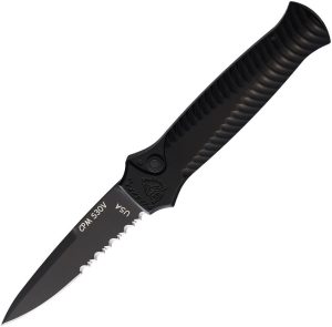 PKCP7BKTS Piranha Auto Miniguard Spear Point Serrated